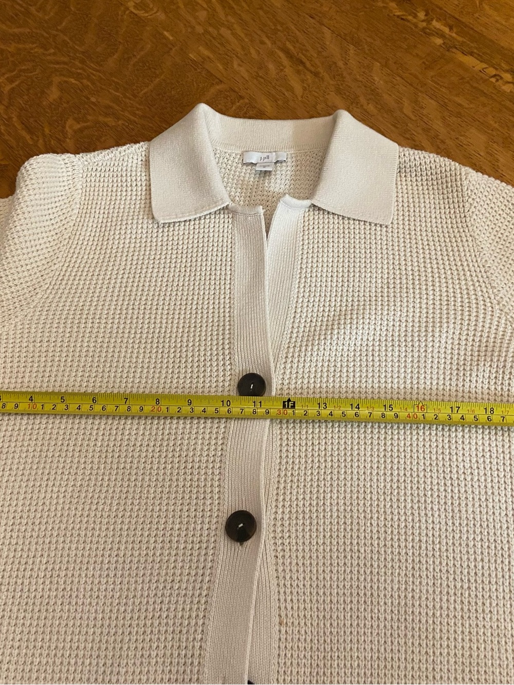 J.Jill Button-Front Cardigan with Dark Buttons